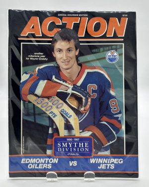 Action Edmonton Oilers Official Program 1987 Smythe Division Finals